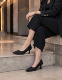 کفش نگینی مجلسی زنانه رنگ مشکی ،نقره ای کدma-67